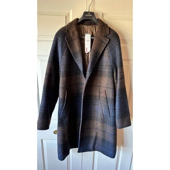 JCrew Ludlow Raglan Sleeve Plaid Topcoat in Irish Tweed Wool - Insulated - Picture 2 of 8